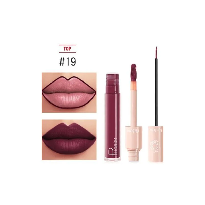 Pudaier - Two-in-One Lipliner Lip Gloss Assorted Shades