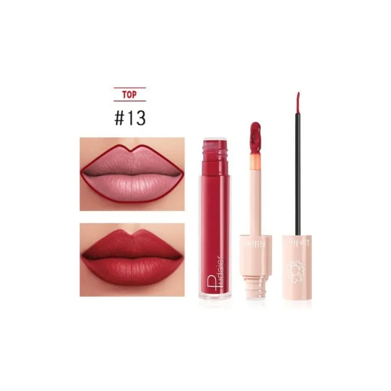 Pudaier - Two-in-One Lipliner Lip Gloss Assorted Shades