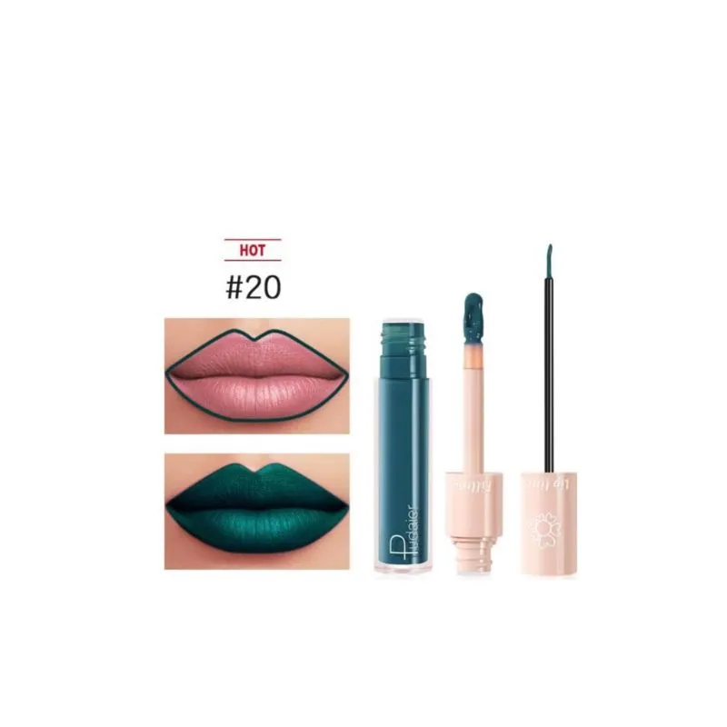 Pudaier - Two-in-One Lipliner Lip Gloss Assorted Shades