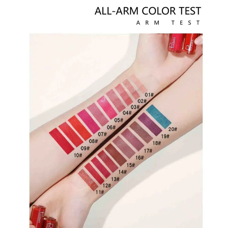 Pudaier - Two-in-One Lipliner Lip Gloss Assorted Shades