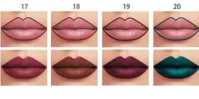 Pudaier - Two-in-One Lipliner Lip Gloss Assorted Shades
