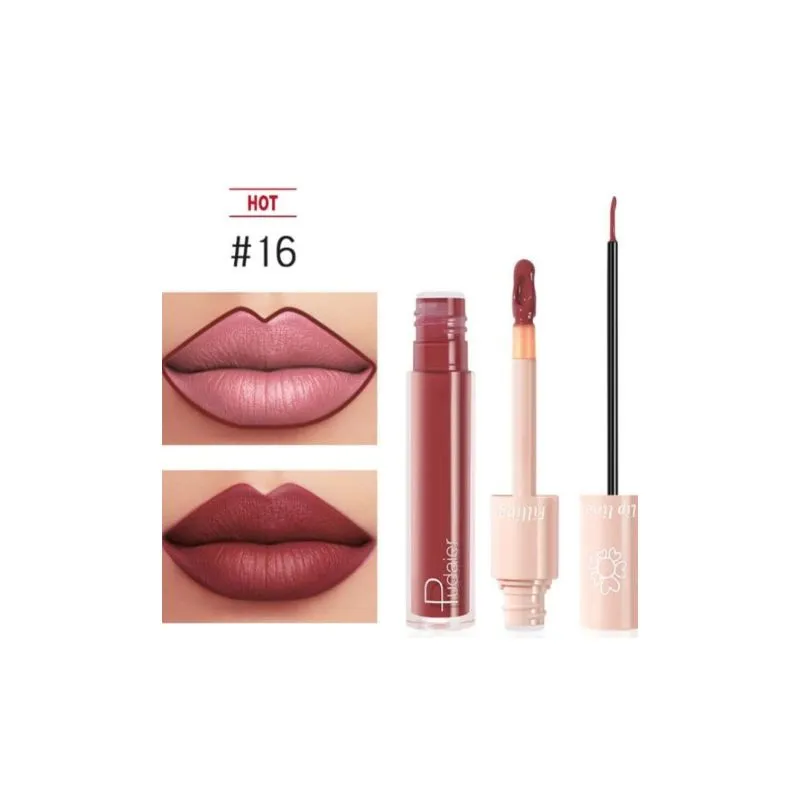 Pudaier - Two-in-One Lipliner Lip Gloss Assorted Shades