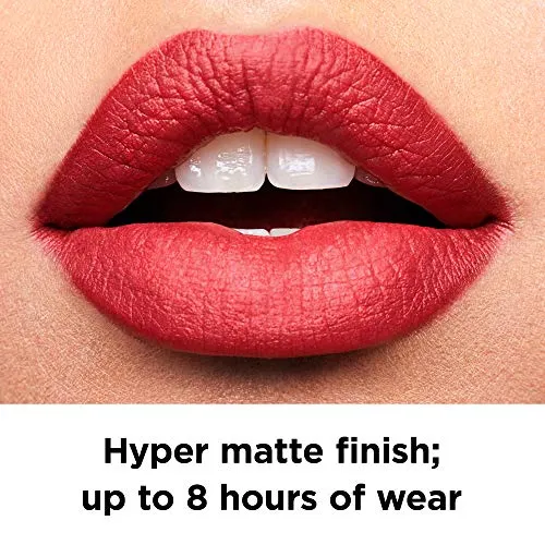 REVLON Ultra HD Lip Mousse Hyper Matte, Longwearing Creamy Liquid Lipstick, in Pink 100 Degrees (805), 0.2 oz