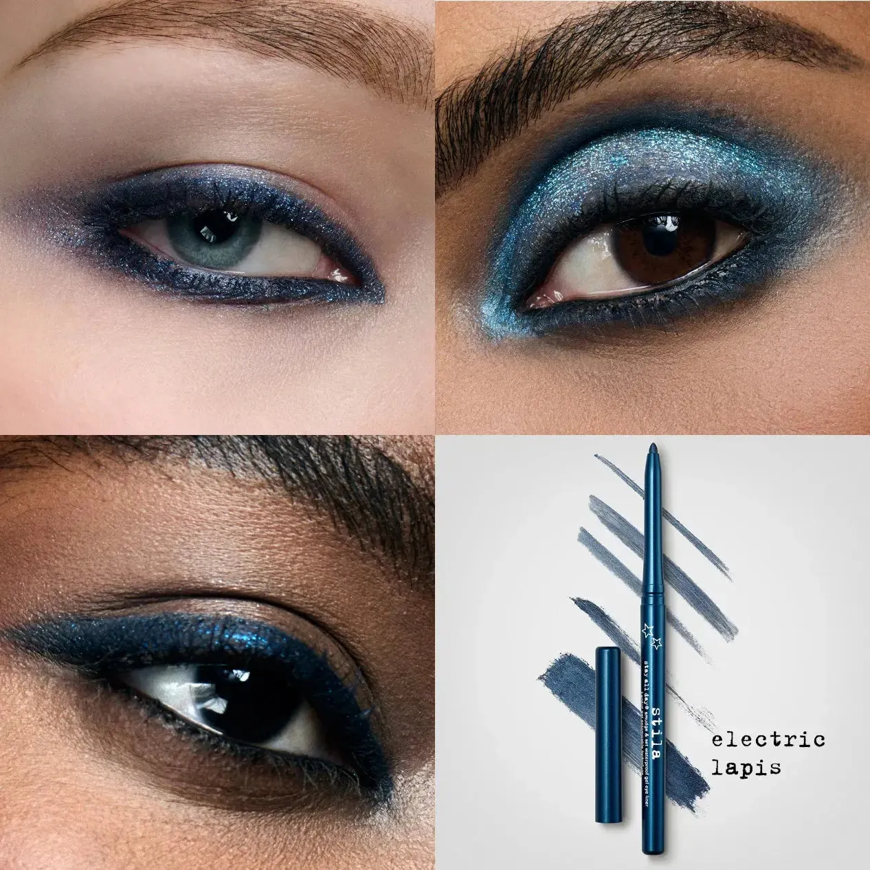 STILA Smudge & Set Waterproof Gel Eye Liner (Electric Lapis)