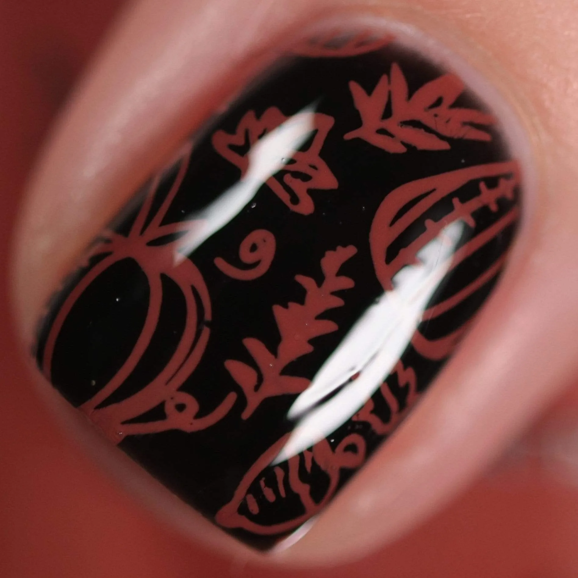 Sugar   Spice: Nutmeg (B352) - Clay Red-Orange Stamping Polish