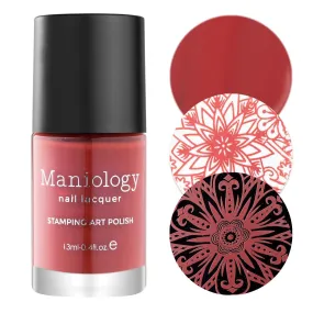 Sugar   Spice: Nutmeg (B352) - Clay Red-Orange Stamping Polish
