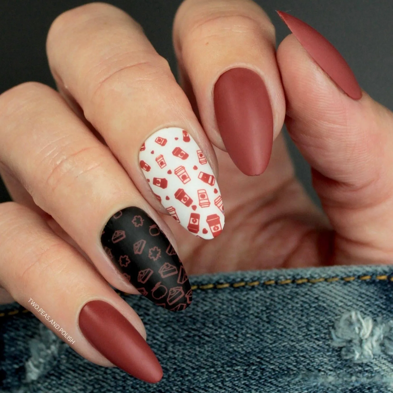 Sugar   Spice: Nutmeg (B352) - Clay Red-Orange Stamping Polish