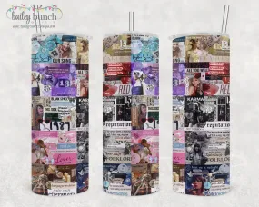 Taylor Swift Eras tour Shimmer Glitter Tumbler TUMBERAS0520