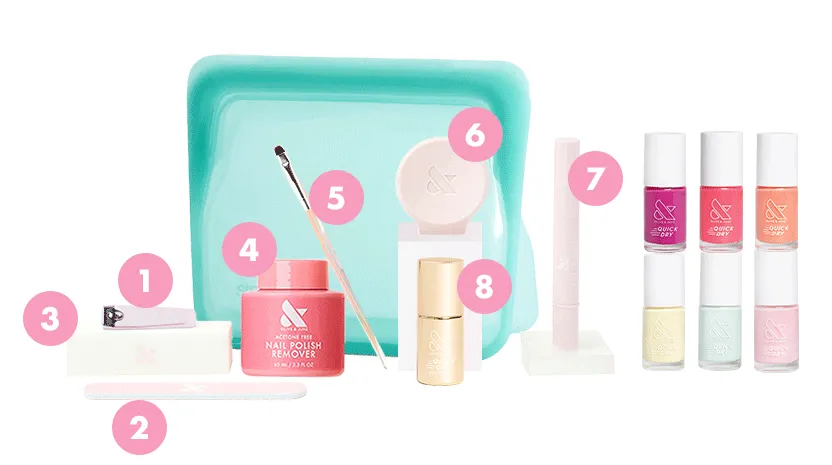 The Quick Dry Mani System - 6 Polishes