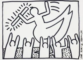 Untitled (Dedicated "For Jim-K. Haring '82"), 1982