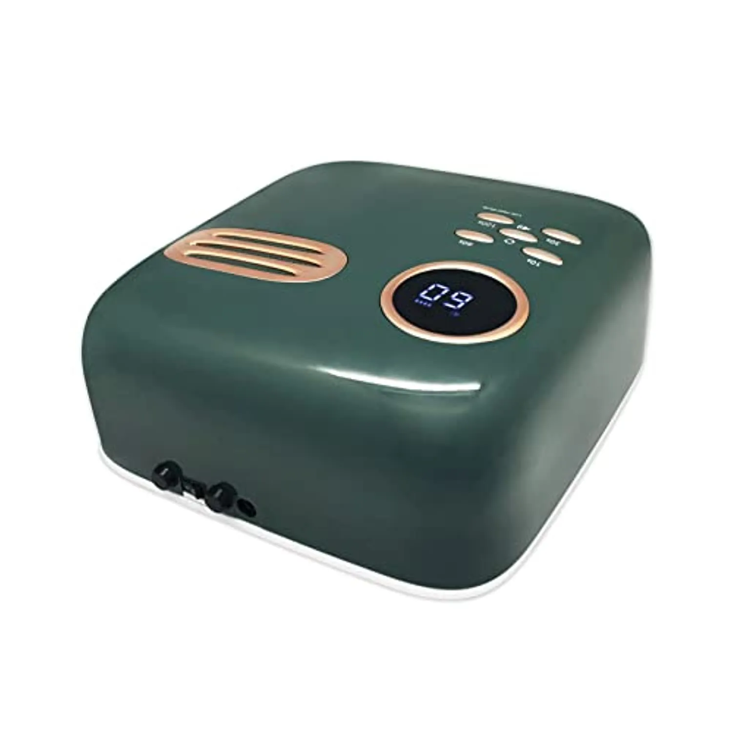 UV Led Nail Lamp, 72W Cordless Led Nail Light for Gel Nails, 15600mAH Wireless Led Gel Nail Lamp with 4 Timer Mode and Smart Sensor Portable Nail Art Manicure Tools for Home and Salon(Retro Green)