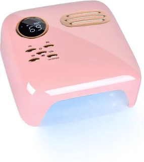UV Led Nail Lamp, 72W Cordless Led Nail Light for Gel Nails, 15600mAH Wireless Led Gel Nail Lamp with 4 Timer Mode and Smart Sensor Portable Nail Art Manicure Tools for Home and Salon(Retro Green)