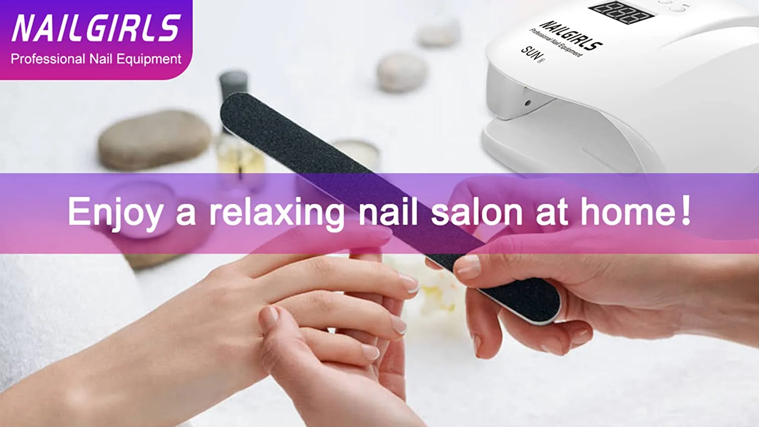 UV LED Nail Lamp, NAILGIRLS 54W Fast Nail Dryer Gel Polish Light with 4 Timer Setting Sensor, 36 Dual LED UV Beads Professional Salon Nail Curing Lamp