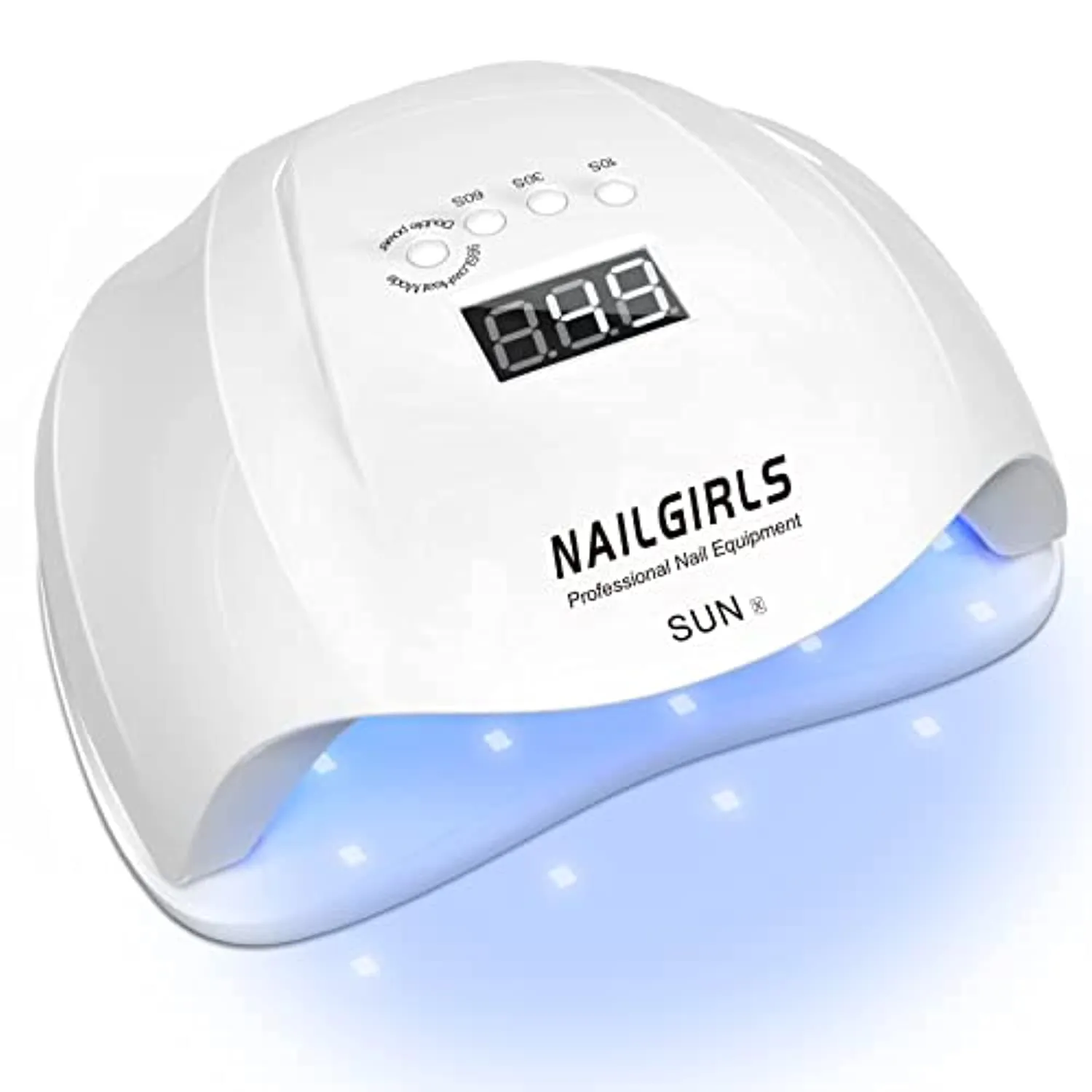 UV LED Nail Lamp, NAILGIRLS 54W Fast Nail Dryer Gel Polish Light with 4 Timer Setting Sensor, 36 Dual LED UV Beads Professional Salon Nail Curing Lamp